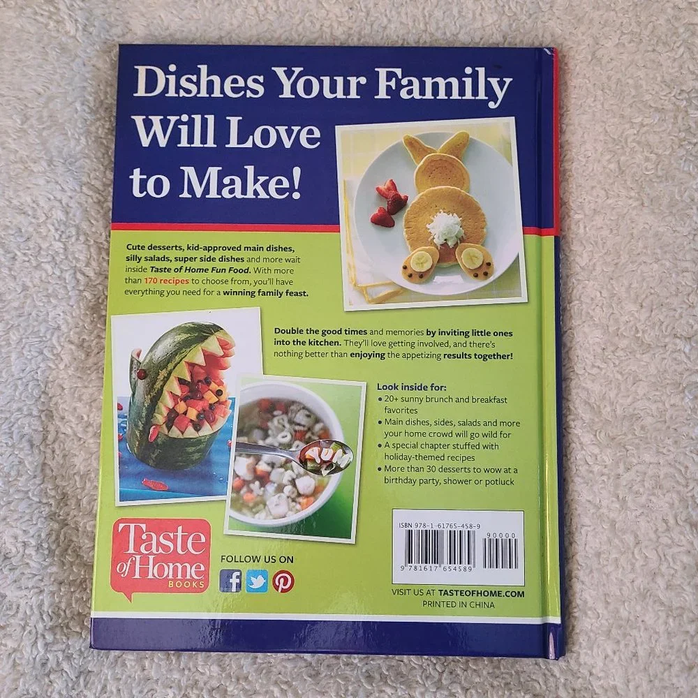 Taste of Home Fun Food Hardcover Cookbook
